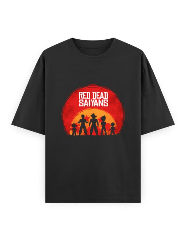 Red Dead Saiyans Oversized Tee
