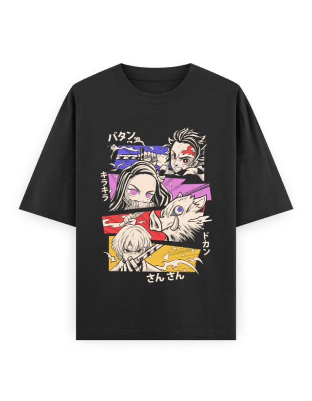 Demon Slayer Stars Oversized Tee