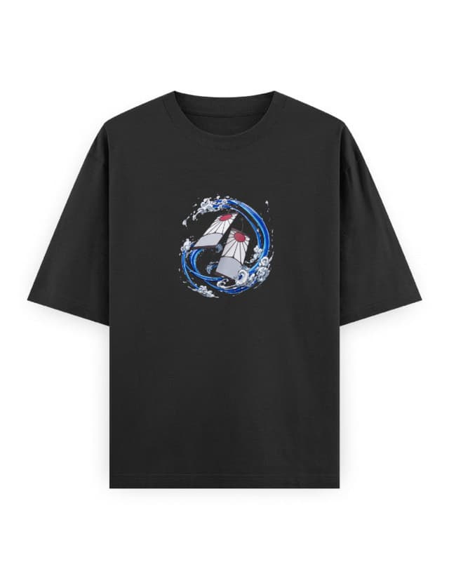 Tanjiro Water Style Oversized Tee